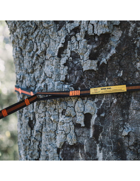 Cuerdas para Hamacas Wise Owl Outfitters 3m Naranjas - Kit Completo