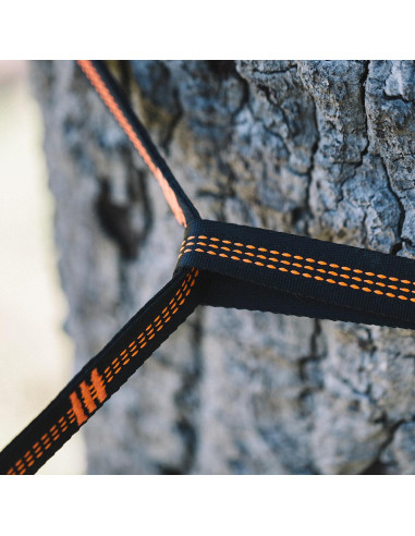 Cuerdas para Hamacas Wise Owl Outfitters 3m Naranjas - Kit Completo