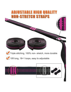 Correas de Hamaca Gold Armour XL 10 pies, 1000 Lbs, 2 Mosquetones 2