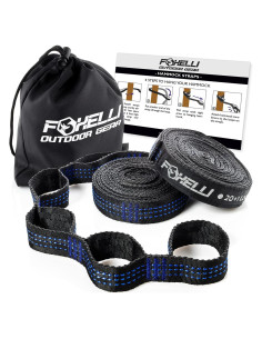 Correas de Hamaca XL Foxelli - 6.1m Alta Resistencia 2000 LBS