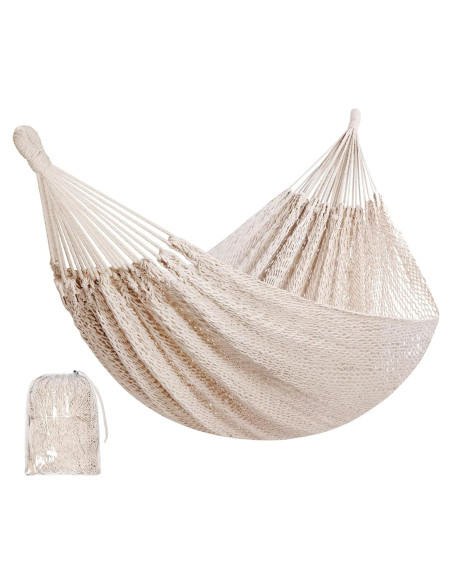 Hamaca Maya Tejida a Mano HappyPicnic Matrimonial 304.8x170.2cm