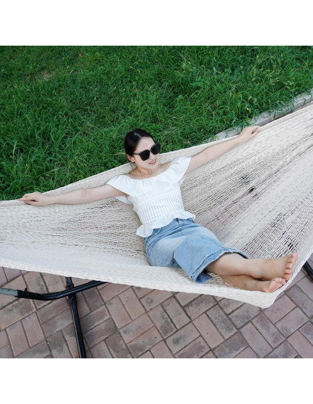 Hamaca Maya Tejida a Mano HappyPicnic Matrimonial 304.8x170.2cm