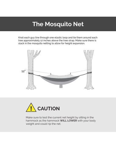 Hamaca de Camping Oak Creek con Lona y Red Mosquitos 1.81 kg