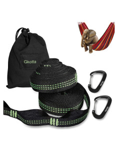 Correas de Hamaca BUDOBEG 3.05 m Ajustables 1000 kg 2 Piezas