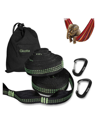 Correas de Hamaca BUDOBEG 3.05 m Ajustables 1000 kg 2 Piezas