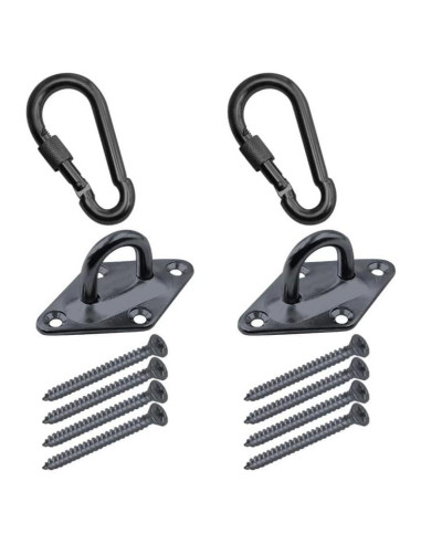 Kit de Hamacas de Alta Resistencia Branded Boards Negro 1000lb