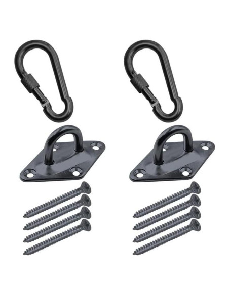 Kit de Hamacas de Alta Resistencia Branded Boards Negro 1000lb