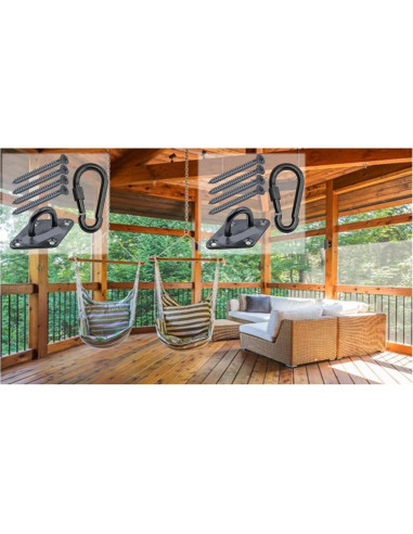 Kit de Hamacas de Alta Resistencia Branded Boards Negro 1000lb