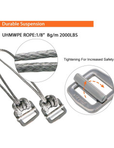 Correas para Hamacas Onewind 10 Pies Ajustables 1500 LBS 2