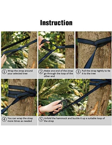 Hamaca de Camping AEE con Red Antimosquitos 289.56x139.7cm