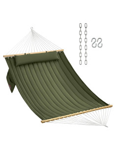 Hamaca Acolchada CHULIM Verde 2 Personas 204 kg Patio Jardín