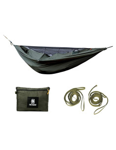 Hamaca de Camping OneTigris KOMPOUND Verde Oliva con Red Mosquitera
