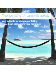 Cubierta de Hamaca Impermeable EHRGK 4.88 m Negra 2