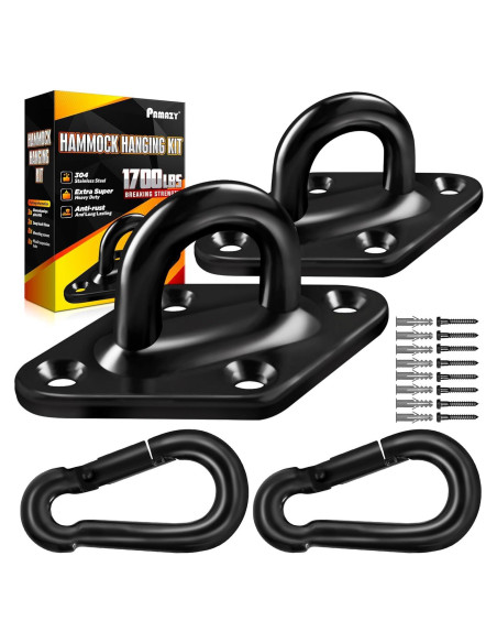 Kit de Colgado de Hamacas PAMAZY 770 kg Acero Inoxidable M10
