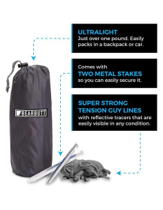 Lona de Lluvia Bear Butt 3.35x2.74m Impermeable Ultraligera 2
