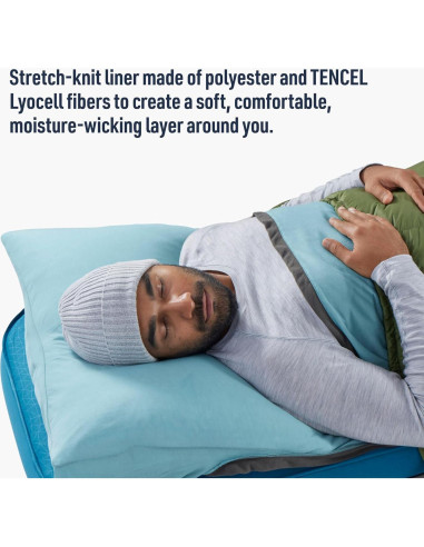 Sistema de Sueño Sea to Summit: Colchón Camp Plus SI y Forro Comfort Blend