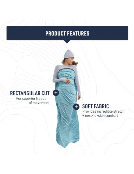 Sistema de Sueño Sea to Summit: Colchoneta Camp SI y Forro Comfort Blend