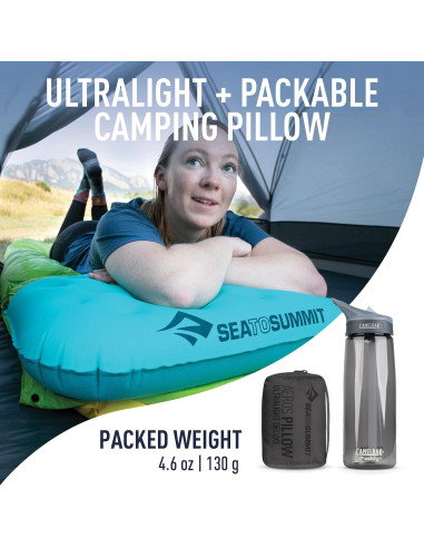 Sistema de Sueño Sea to Summit: Almohada Aeros y Saco Plumas Spark