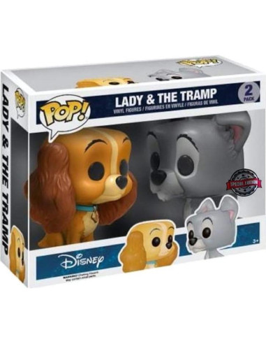 Figuras POP! Funko Disney Dama y Vagabundo Paquete 2