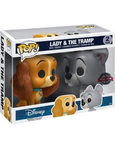 Figuras POP! Funko Disney Dama y Vagabundo Paquete 2