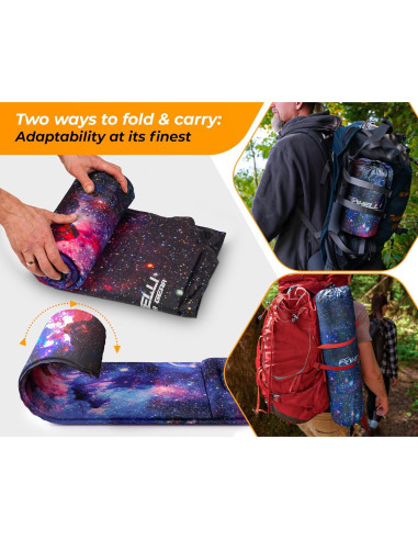 Almohadilla Autoinflable Foxelli para Dormir 183x54 cm con Almohada