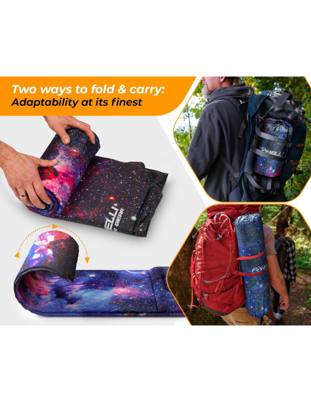 Almohadilla Autoinflable Foxelli para Dormir 183x54 cm con Almohada