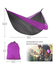 Hamaca de Camping MIFXIN con Red Mosquitos y Toldo Impermeable 2