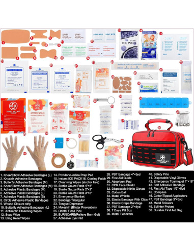 Kit de Primeros Auxilios Grande Vriexsd 450 Piezas Impermeable