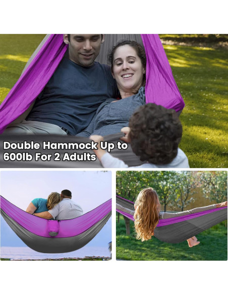 Hamaca de Camping MIFXIN con Red Mosquitos y Toldo Impermeable