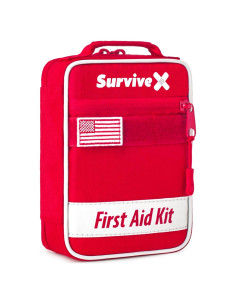 Kit de Primeros Auxilios Compacto SurviveX - 14x9.5x18.5cm