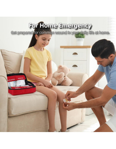 Kit de Primeros Auxilios 330 Piezas TLIEAO Compacto Impermeable