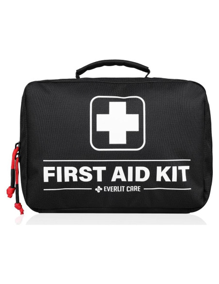 Kit de Primeros Auxilios 380 Piezas EVERLIT CARE Negro