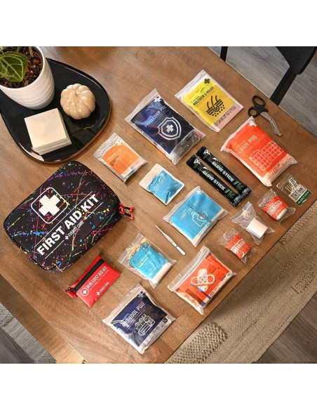 Kit de Primeros Auxilios 380 Piezas EVERLIT CARE Negro