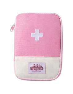 Bolsa de Primeros Auxilios Rosa Pequeña PurYupearl - Compacta y Resistente