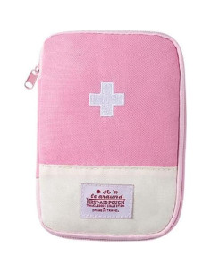 Bolsa de Primeros Auxilios Rosa Pequeña PurYupearl - Compacta y Resistente 2