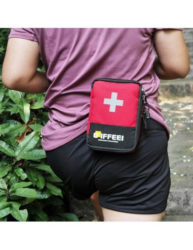 Estuche de Primeros Auxilios Vacío O'IFFEEI Rojo 11.9x16.5cm