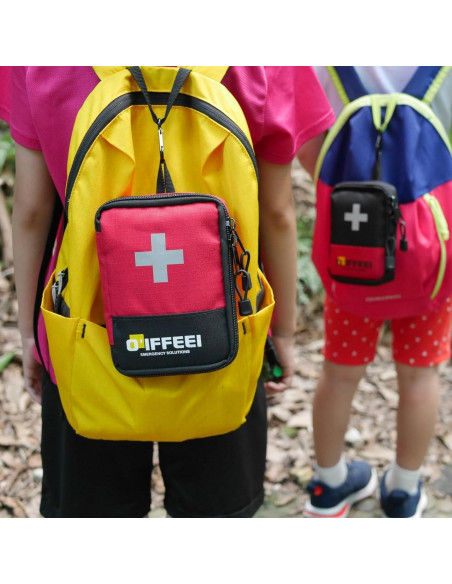 Estuche de Primeros Auxilios Vacío O'IFFEEI Rojo 11.9x16.5cm