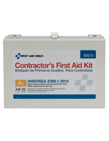 Kit de Primeros Auxilios First Aid Only 182 Piezas para 25 Personas