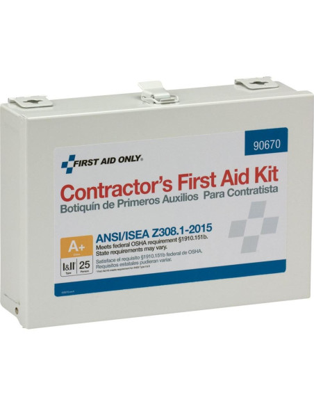 Kit de Primeros Auxilios First Aid Only 182 Piezas para 25 Personas