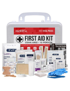 Kit de Primeros Auxilios ProHeal para 10 Personas - 111 Suministros