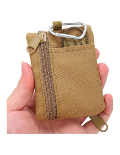 Bolsa EDC Molle HERCHR de Nailon 10.5x8x1.5cm Color Arcilla