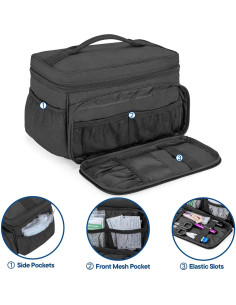 Bolsa de Almacenamiento de Medicamentos Damero 29.2x20.3cm 2