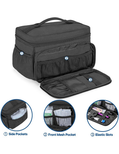 Bolsa de Almacenamiento de Medicamentos Damero 29.2x20.3cm