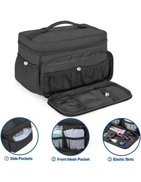 Bolsa de Almacenamiento de Medicamentos Damero 29.2x20.3cm