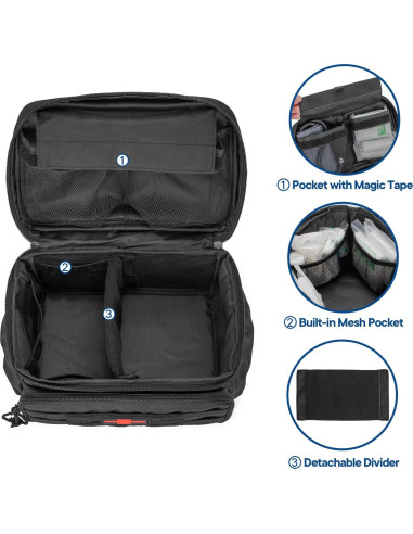 Bolsa de Almacenamiento de Medicamentos Damero 29.2x20.3cm