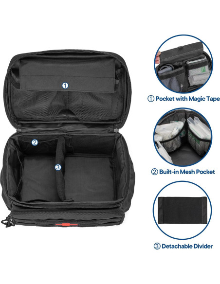 Bolsa de Almacenamiento de Medicamentos Damero 29.2x20.3cm