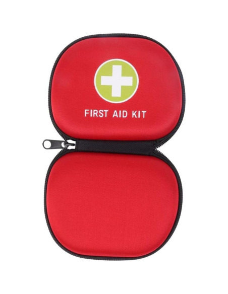 Estuche Duro EVA Vacío Primeros Auxilios Jipemtra Rojo 12.8x10.2cm