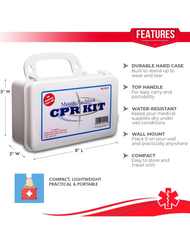 Kit de Máscara de RCP Novamedic para Adultos y Niños