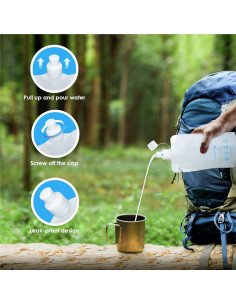 Bolsa de Agua Colapsable Waterdrop 16 oz - Paquete de 3, Libre de BPA 2