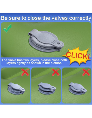 Colchón Doble Autoinflable Wusrop 200x140 cm 5 cm Grueso